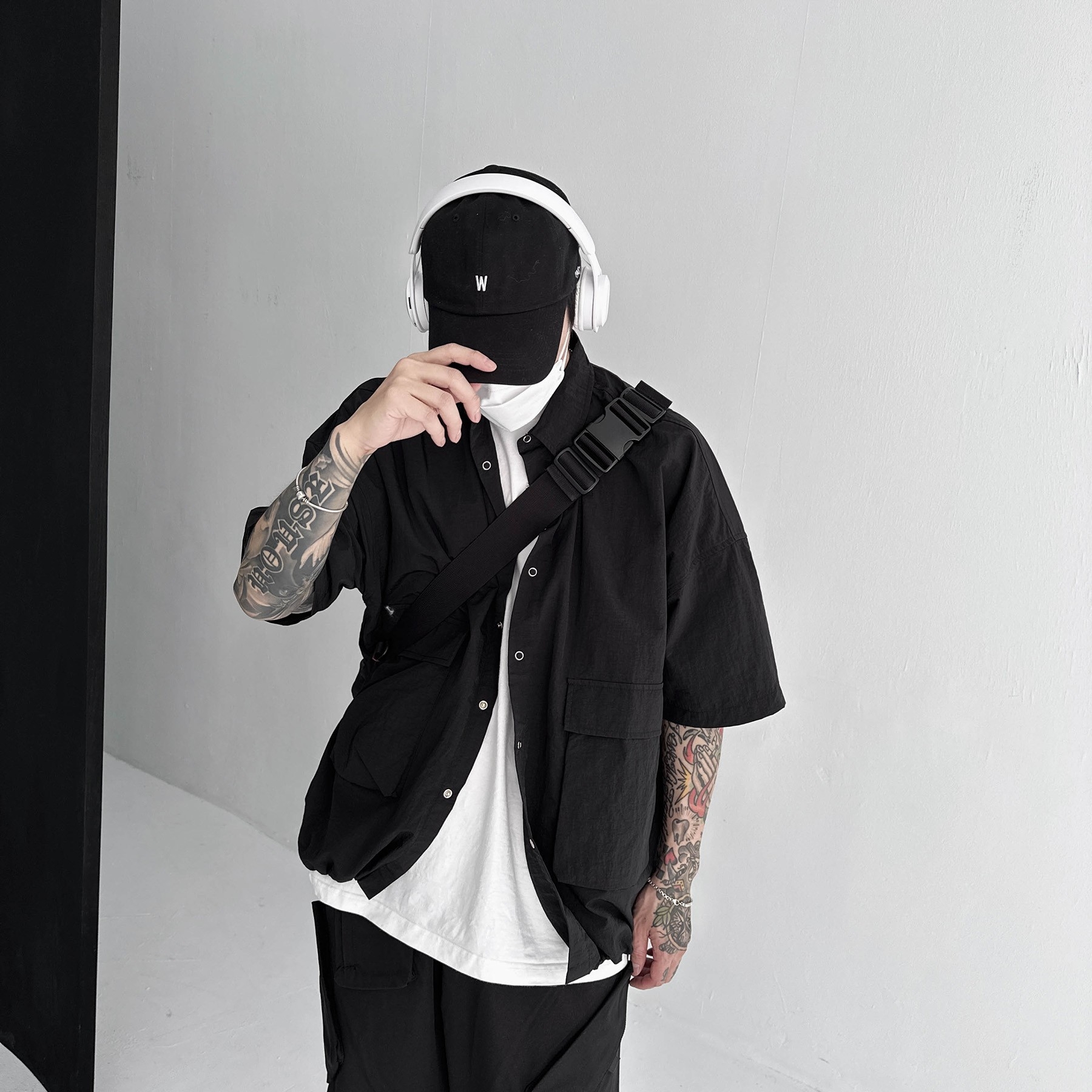 【現貨】大口袋機能短袖襯衫