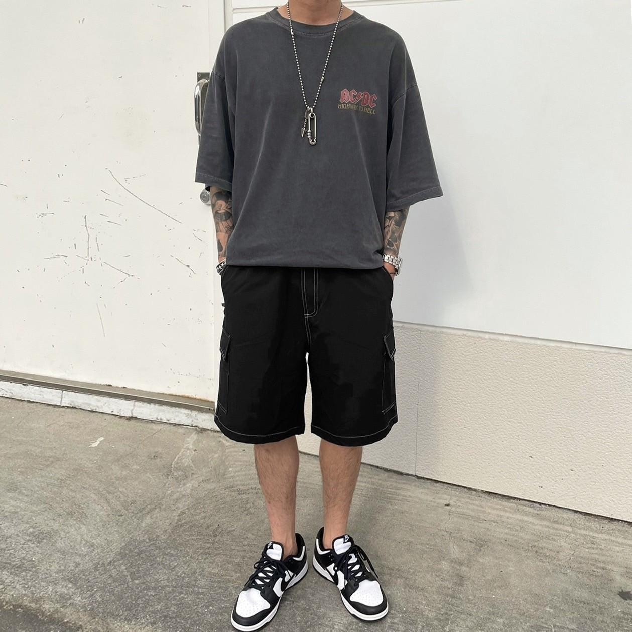 【現貨】 反車線工裝短褲