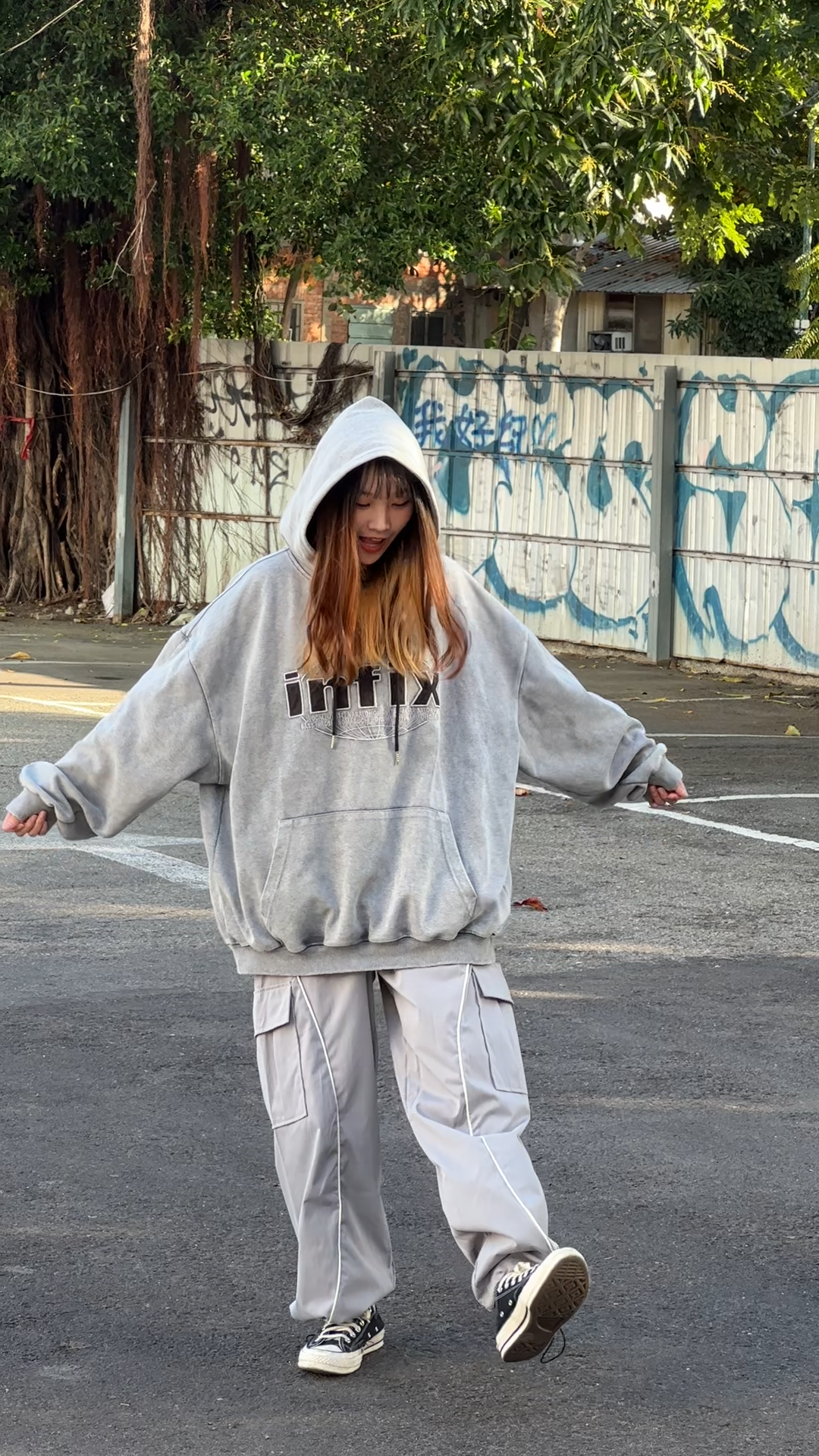 【小編愛褲現貨】Y2K壓條尼龍工裝衝鋒褲