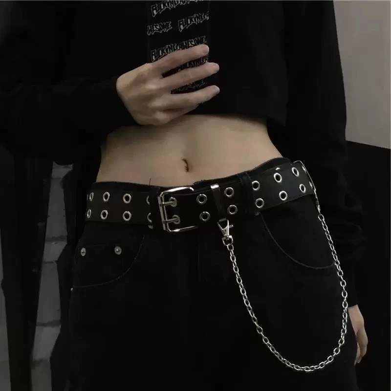 【帥褲必備】歐美雙孔洞洞褲練皮帶 【帥褲必備】歐美雙孔洞洞褲練皮帶