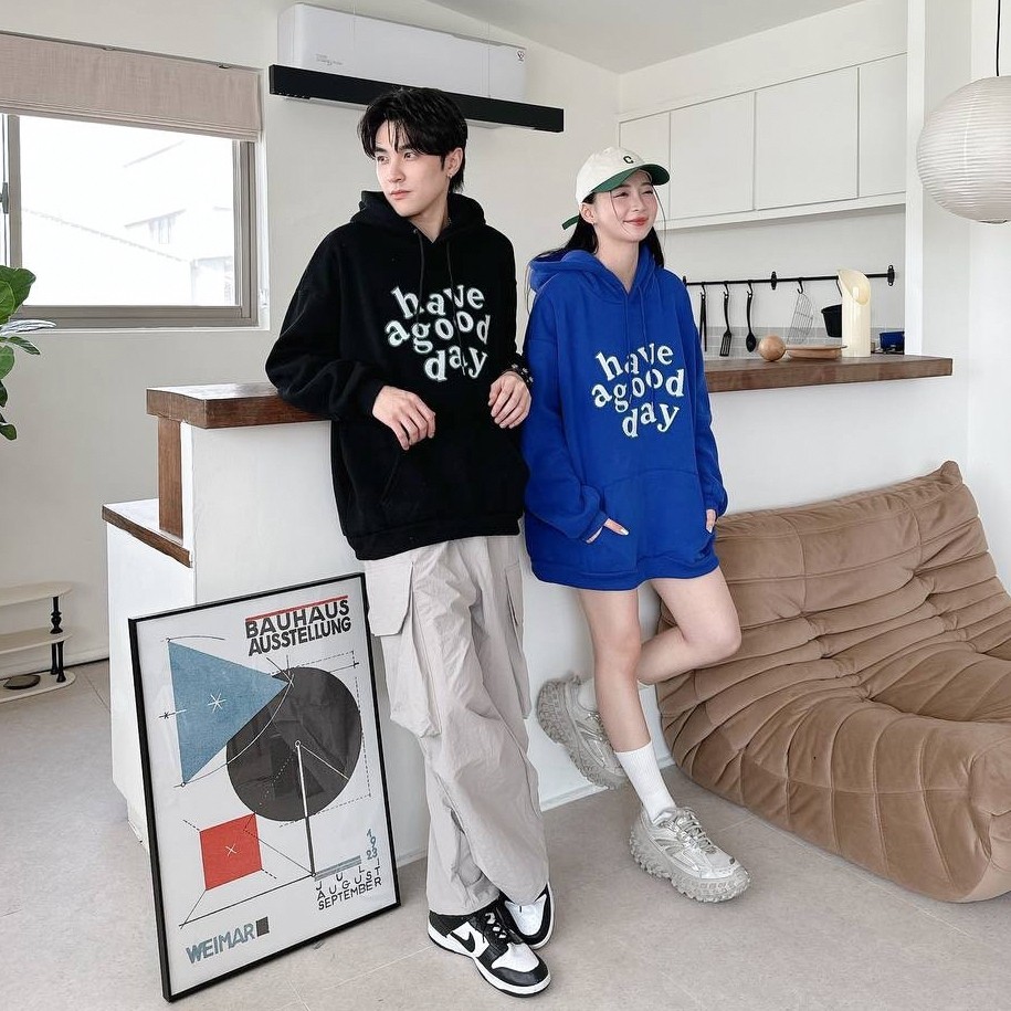 【現貨】have a good day刺繡帽T