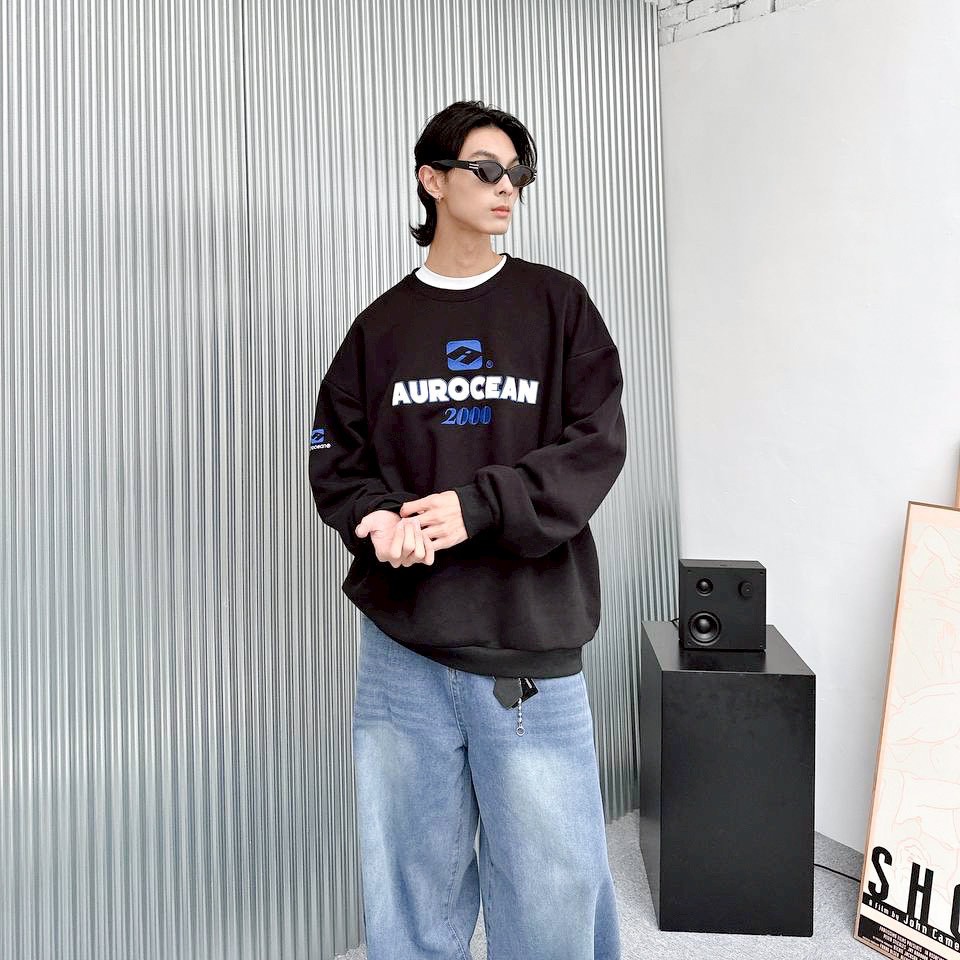 【現貨】AUROCEAN 2000 刺繡大學T
