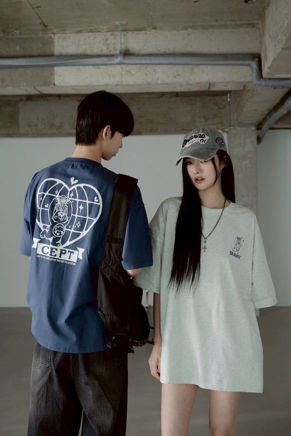 【SORONA® 涼感現貨】CEPT愛心BUNNY兔印花短T