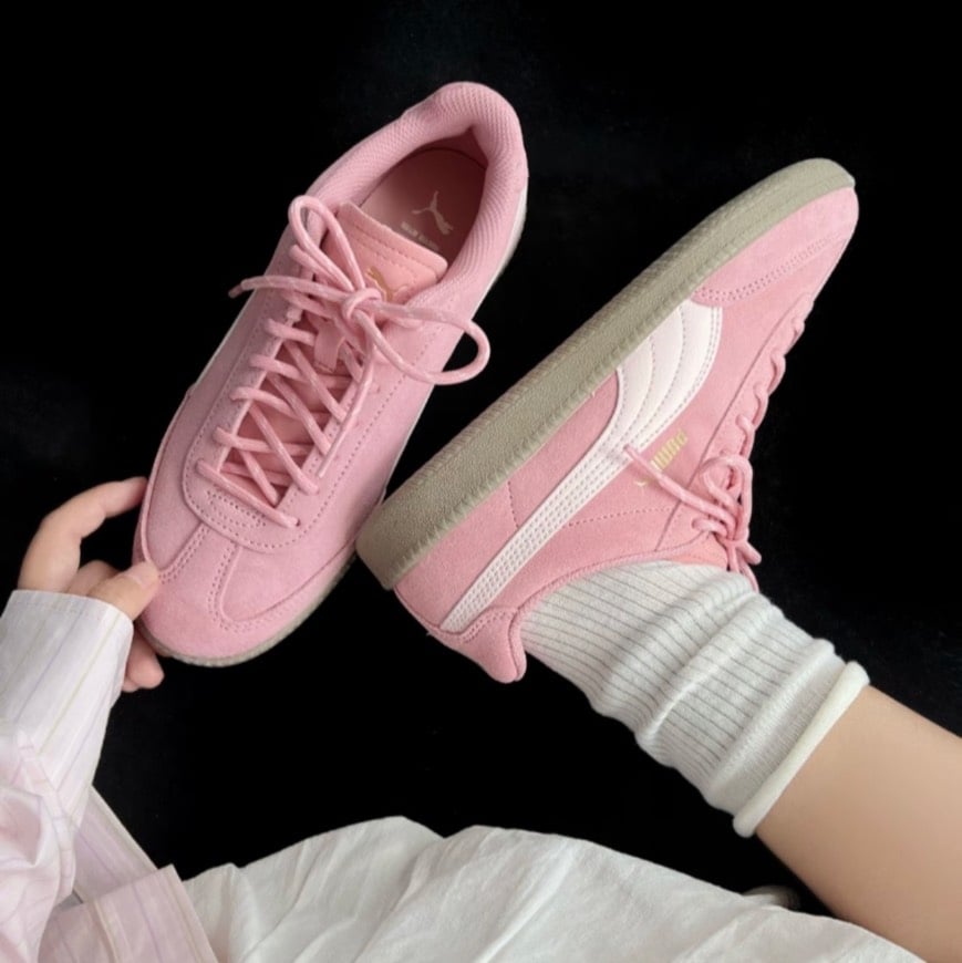 【新款!國外限定】Puma 9-T Suede 淡粉色 櫻花粉 復古粉 復古德訓鞋｜406756-02