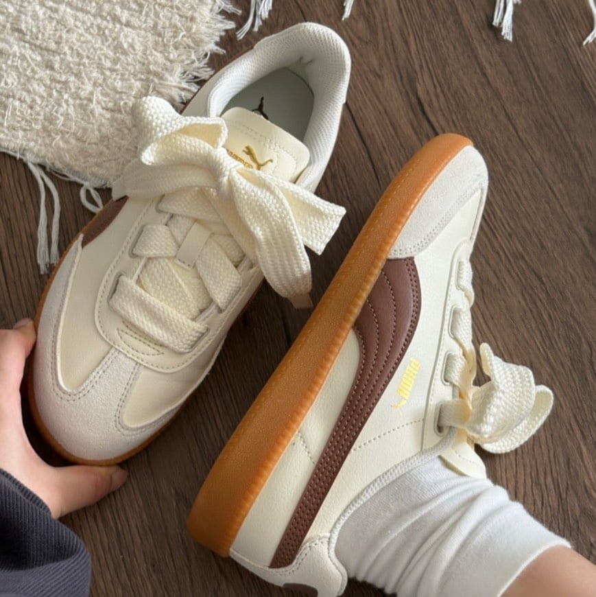 【新款!國外限定】Puma 9-T Suede 白棕 米咖 復古德訓鞋 ｜407608-01