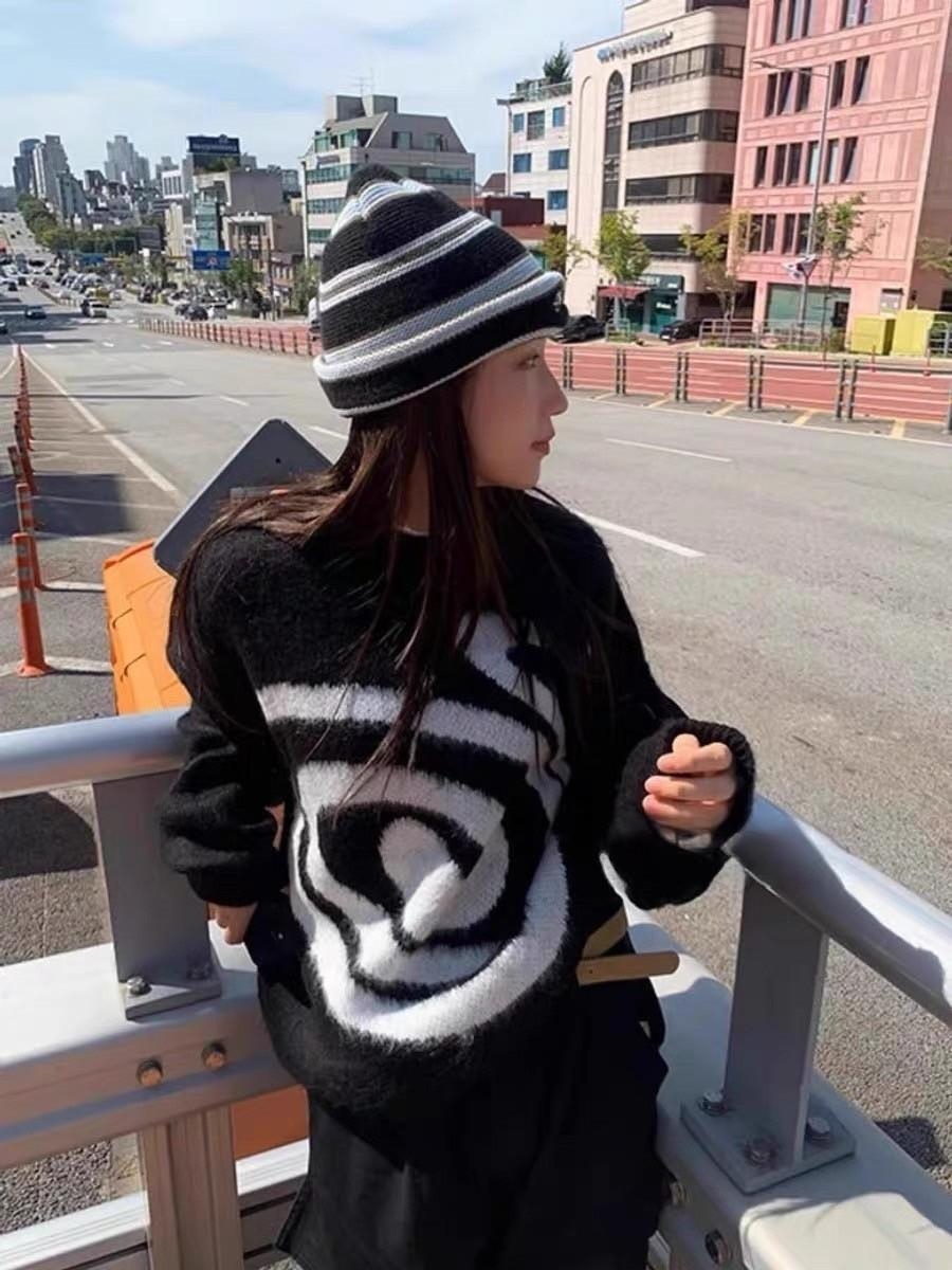 【質感單品】漩渦重磅毛衣