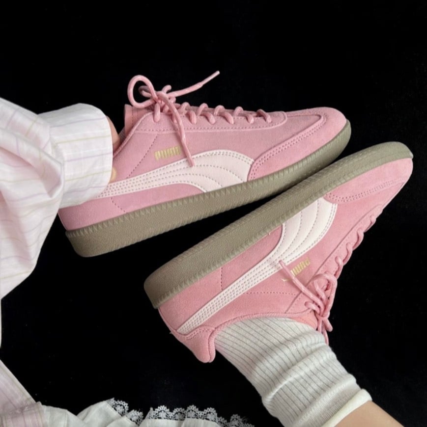 【新款!國外限定】Puma 9-T Suede 淡粉色 櫻花粉 復古粉 復古德訓鞋｜406756-02