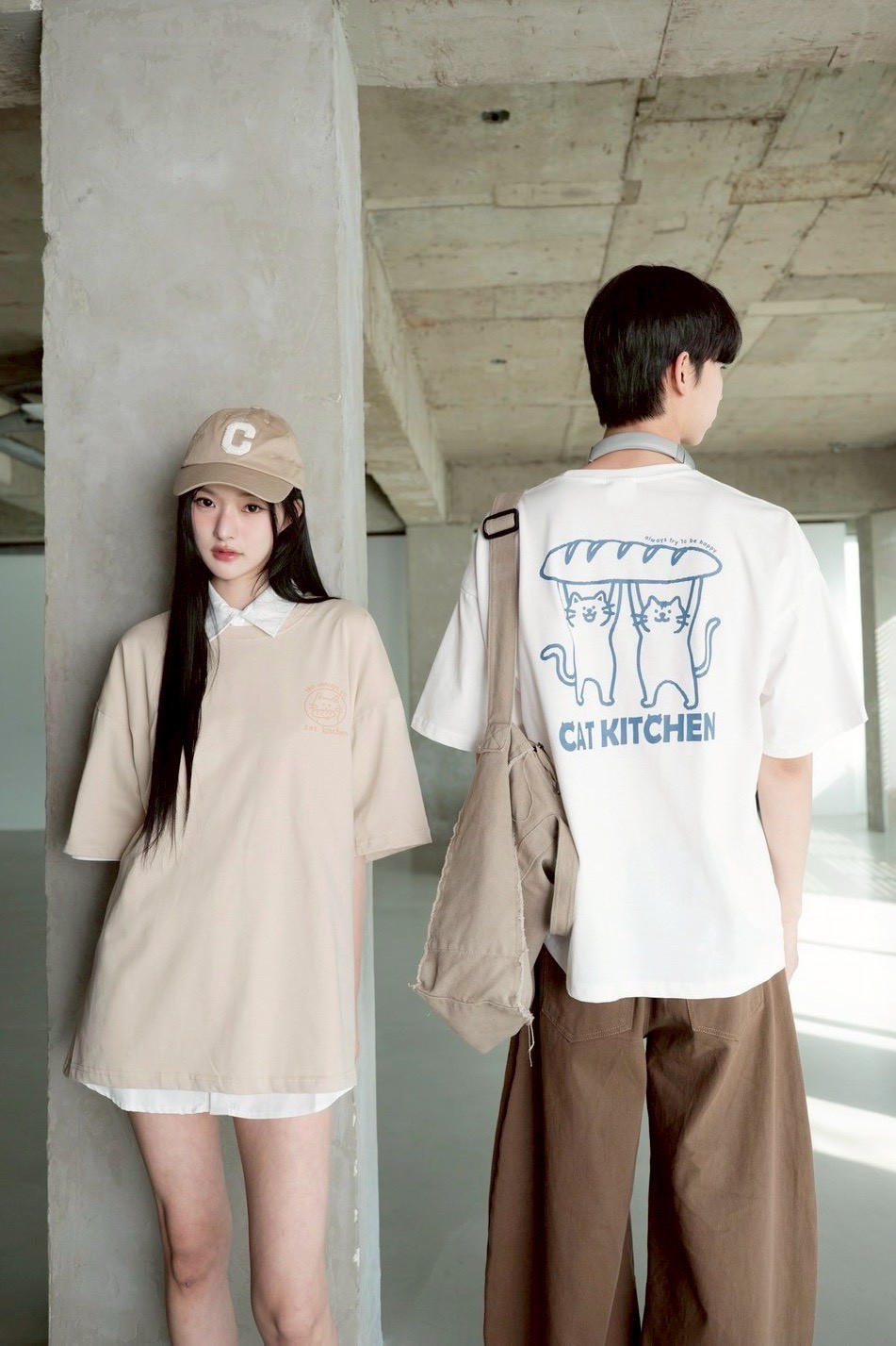 【現貨】CAT KITCHEN貓咪麵包印花短T