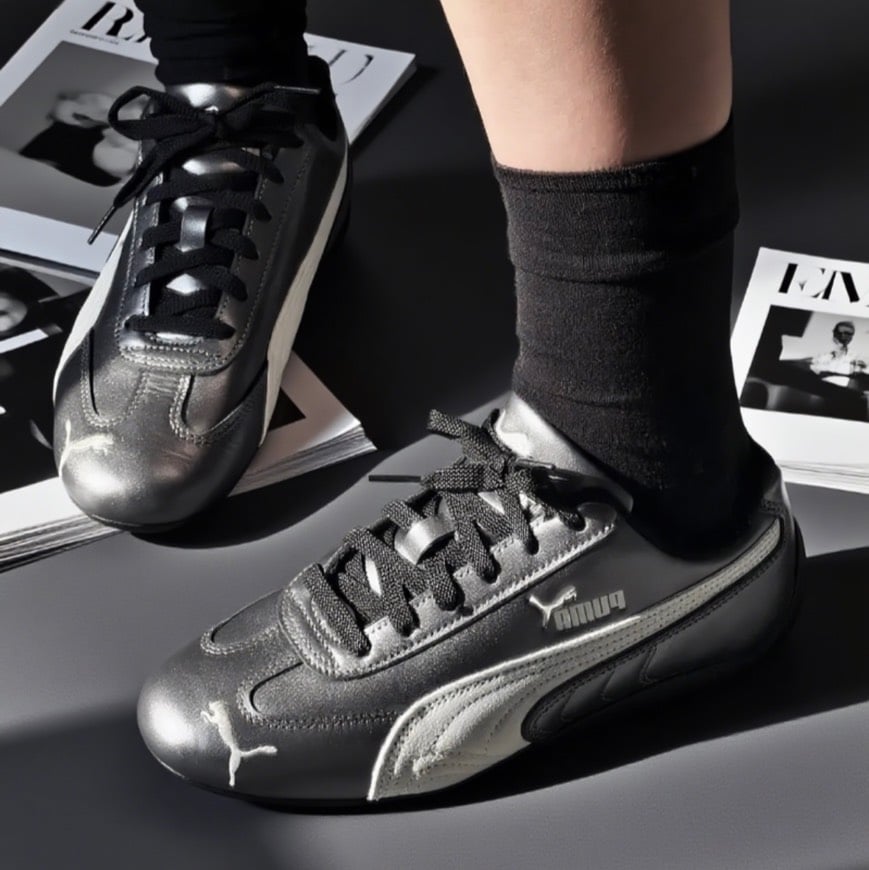 【熱門爆款】Puma SpeedCat Metallic Silver Grey 金屬灰銀 液態銀 復古賽車鞋|403689-02