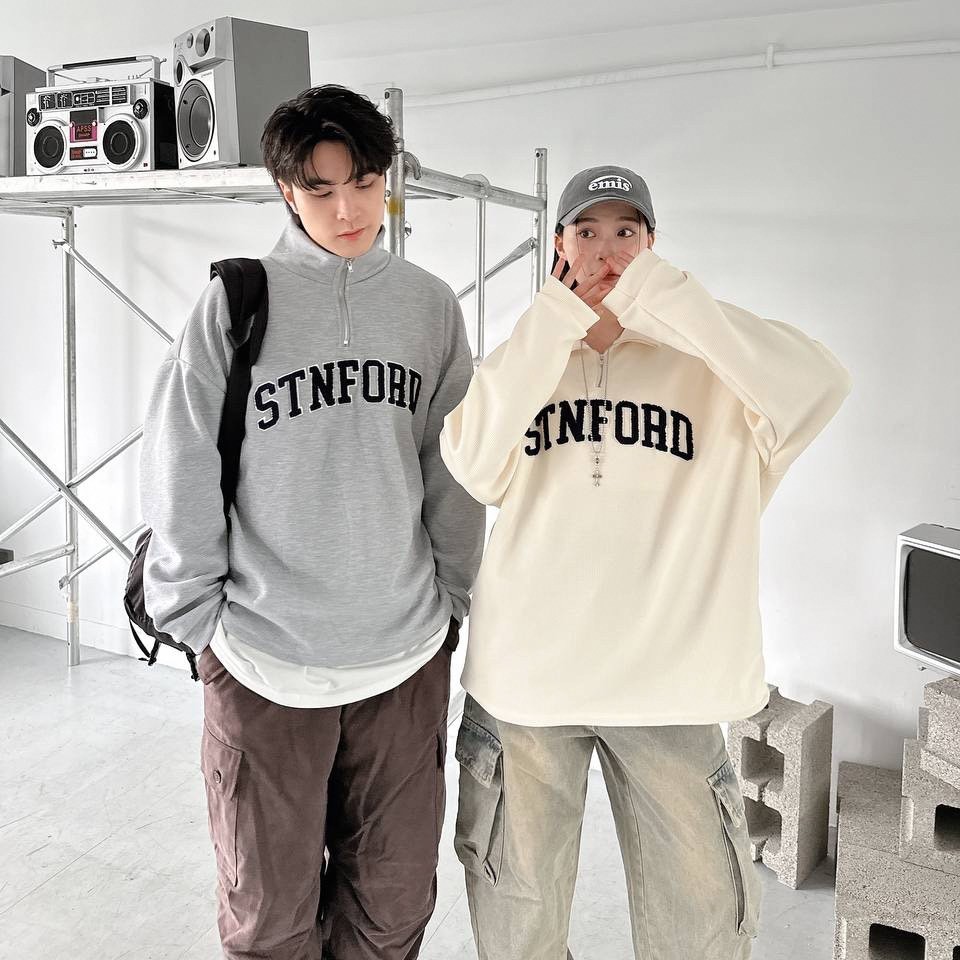 【現貨】STNFORD 毛巾繡小高領衛衣