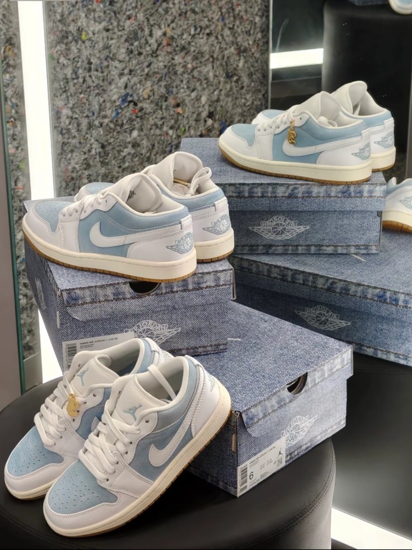 【限定款!現貨】AIR JORDAN 1 LOW W 丹寧牛仔 女款｜HQ2004-400