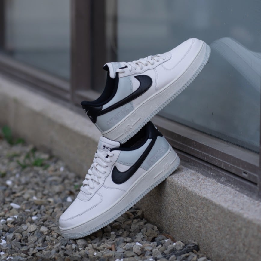 【升級防水版】Nike Air Force 1 Low GORE-TEX "Phantom" 白冰藍 復古休閒鞋 男款｜CK2630-004