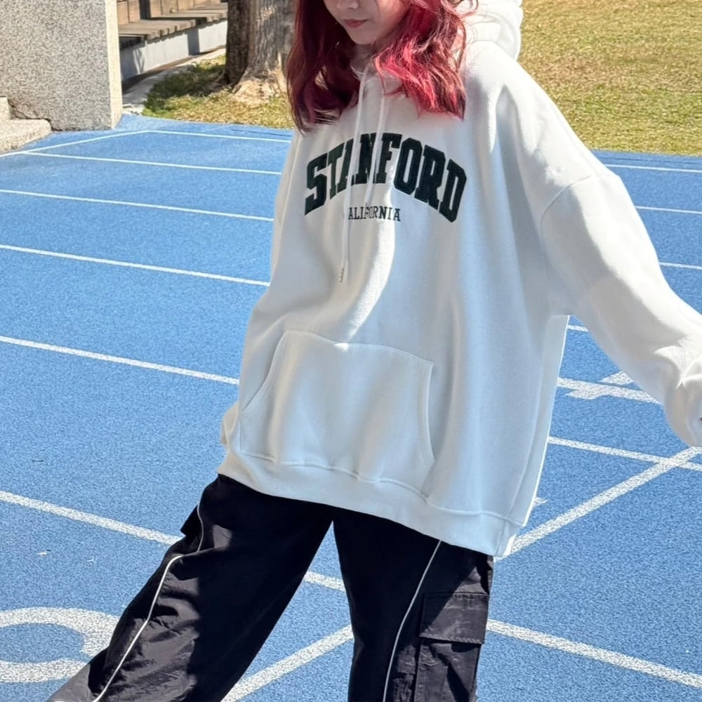 【現貨】STANFORD貼布繡重磅帽T