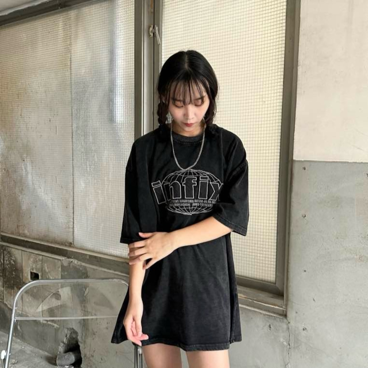 【現貨】INFIX貼布電繡水洗短T