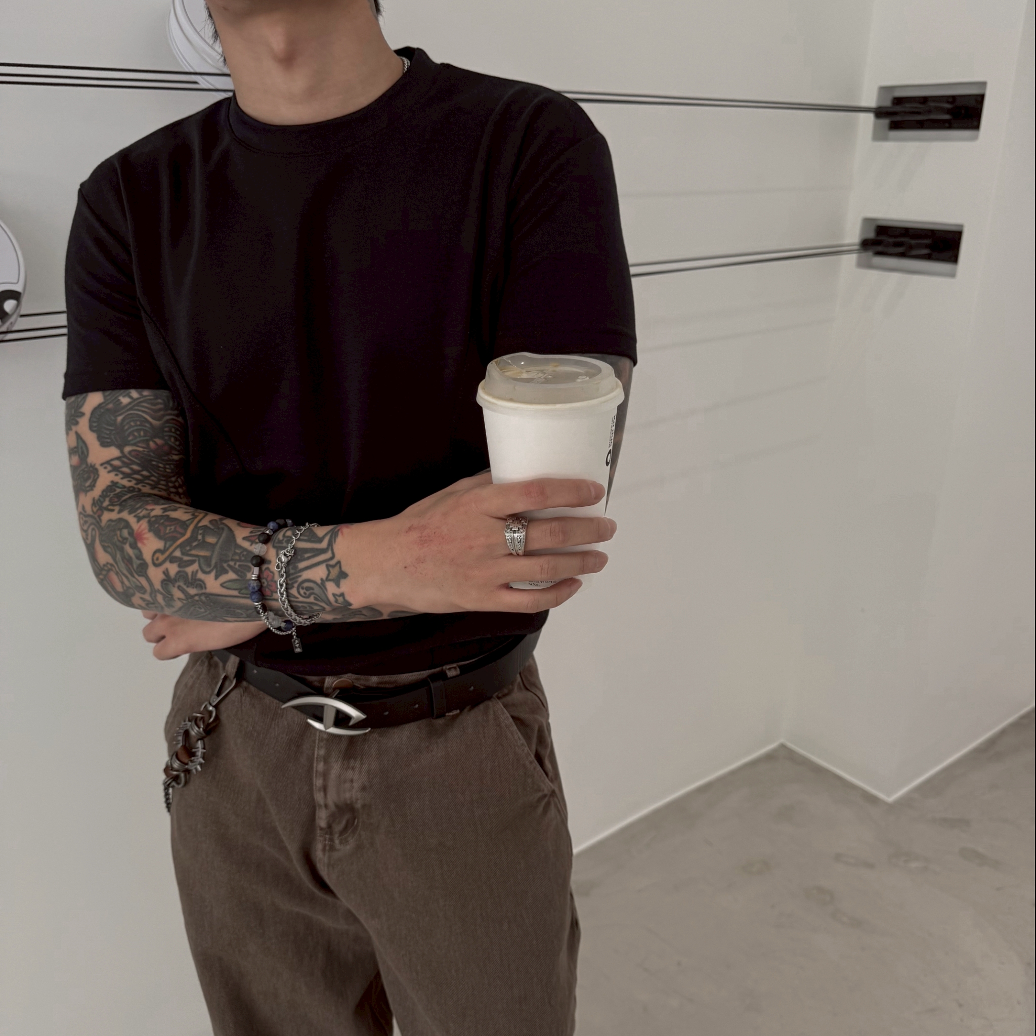 【質感必入】雙車線修身質感合身短T