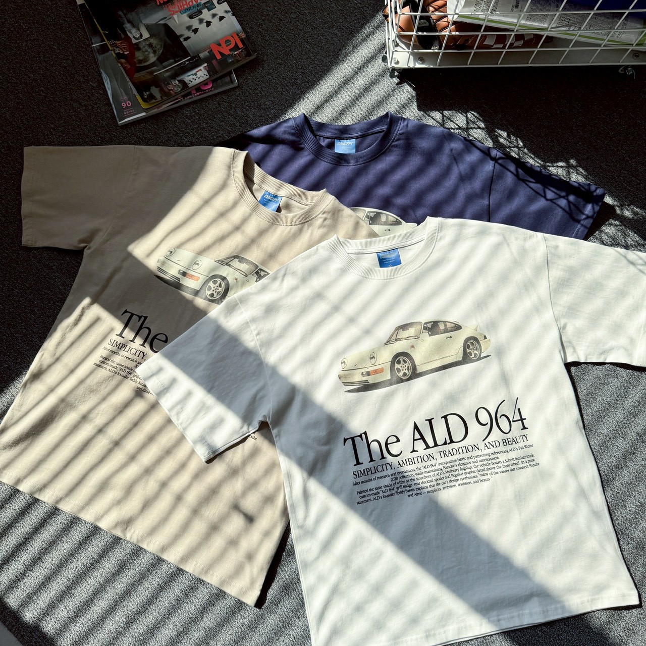 【現貨】The ALD 964復古跑車印花短T