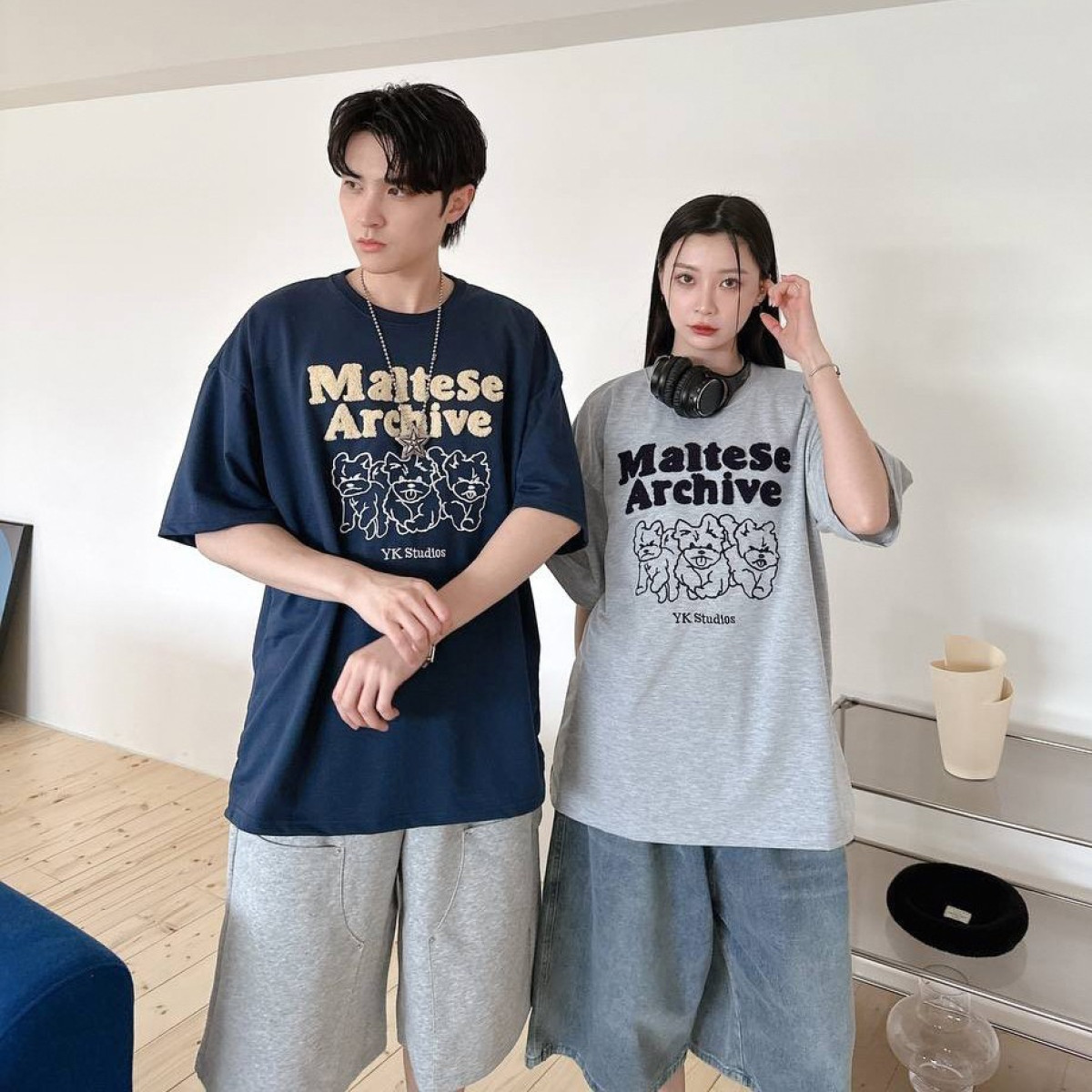 【超Q現貨】植絨刺繡馬爾濟斯短T