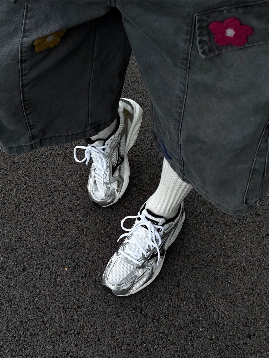 【爆款！預訂】MIZUNO Spark CN白銀 黑標 復古休閒鞋 老爹鞋 美津濃｜ D1GH242804