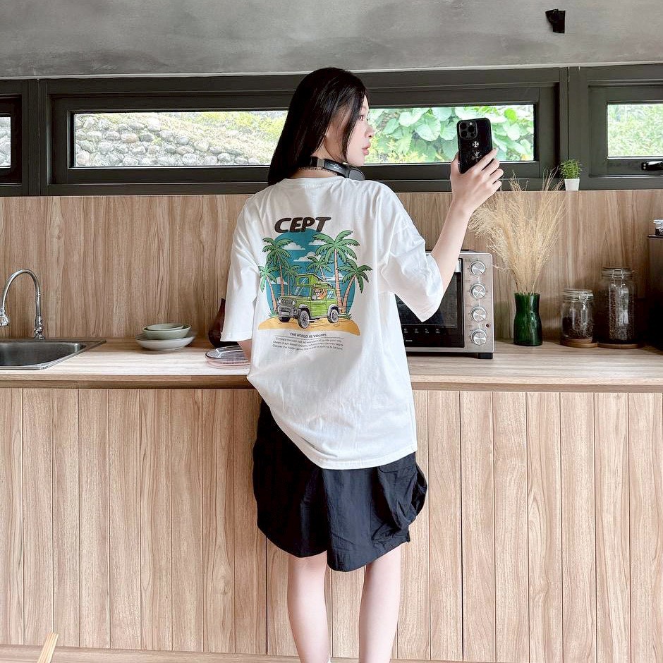 【現貨】CEPT露營小熊吉普車短T