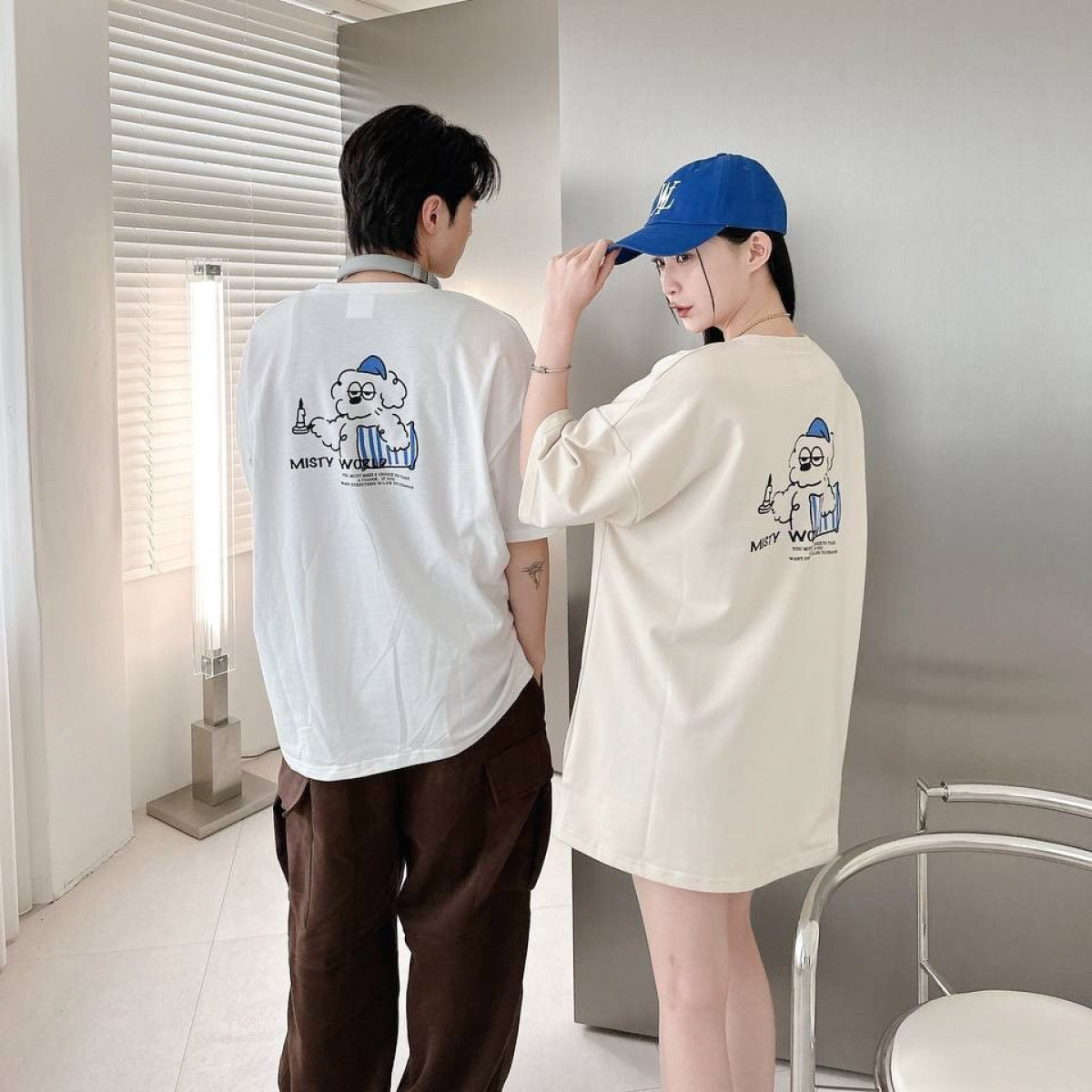 【現貨】MISTY WORLD狗狗&熊印花短T