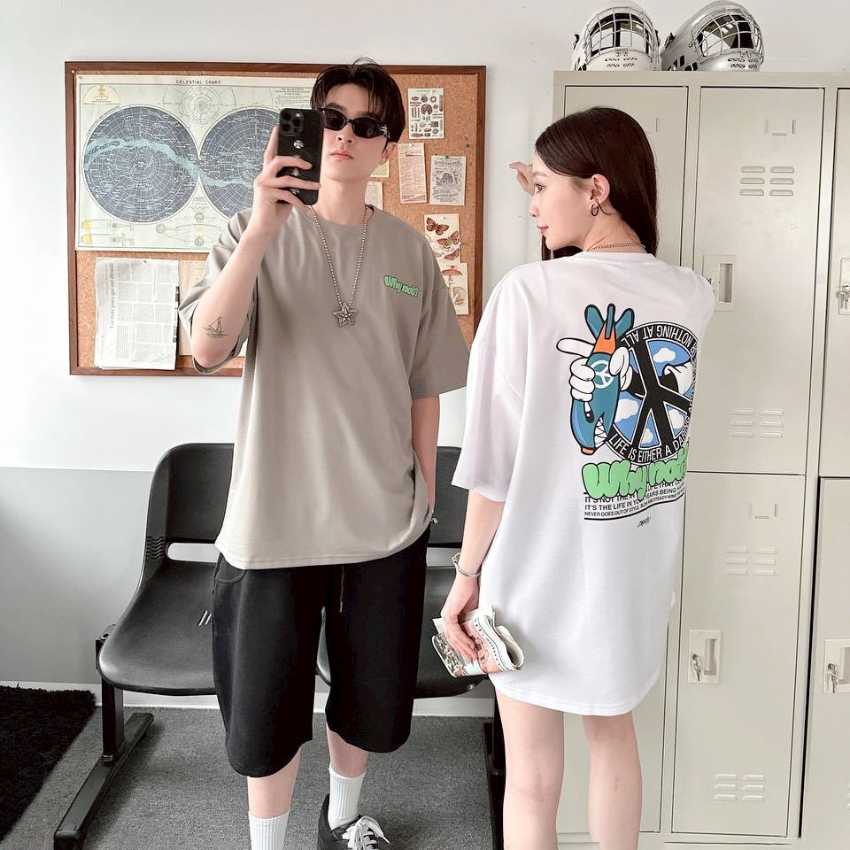 【現貨】Why not 和平標炸彈印花短T