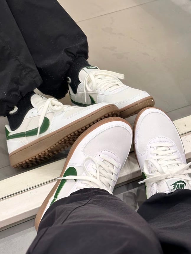 【現貨】NIKE W FIELD GENERAL 白綠 復古 皮革 膠底 休閒鞋｜FZ5593-103