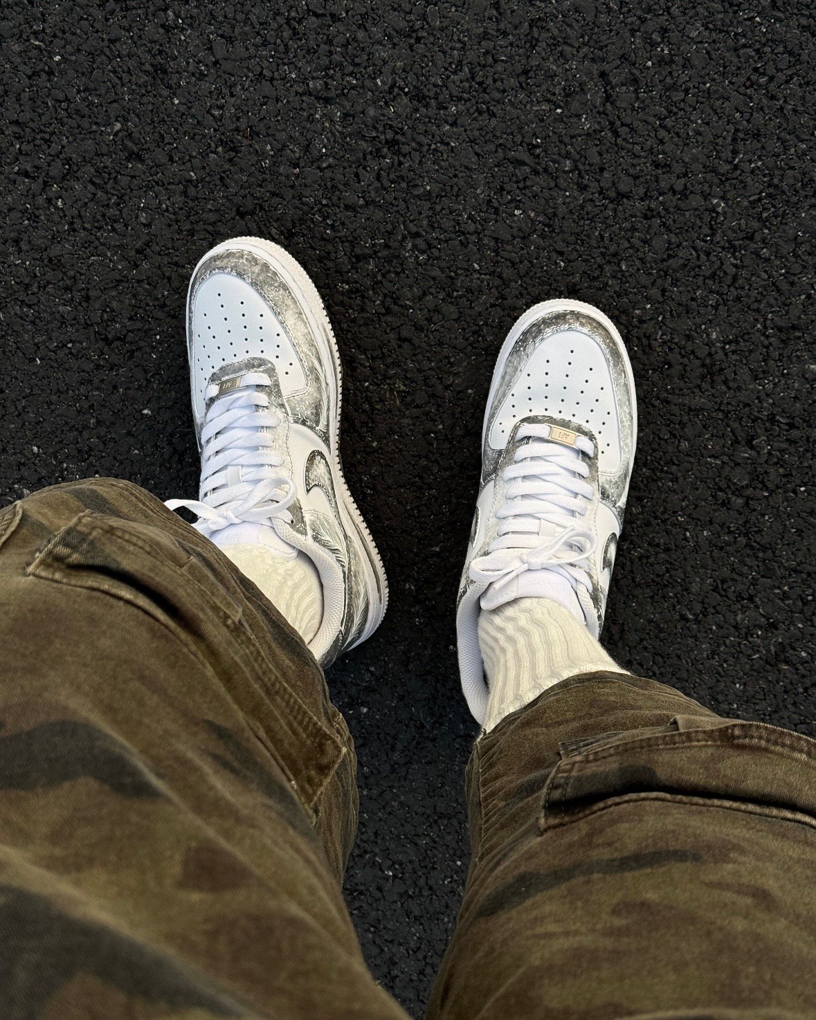 【訂製款】Nike Air Force 1 光翼灰痕