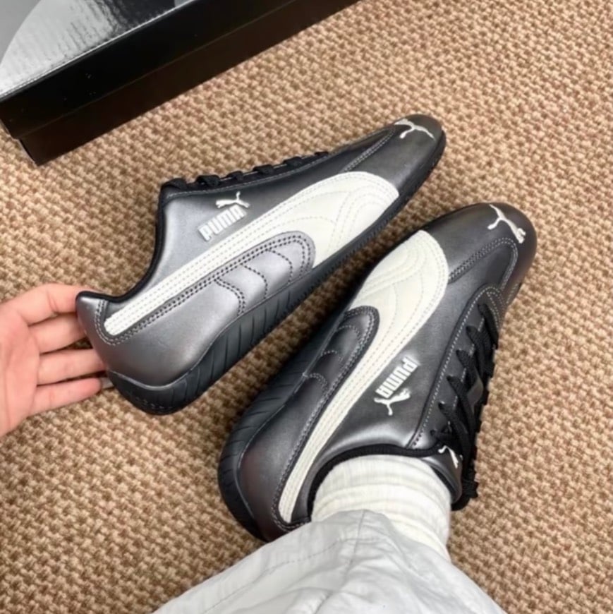 【熱門爆款】Puma SpeedCat Metallic Silver Grey 金屬灰銀 液態銀 復古賽車鞋|403689-02