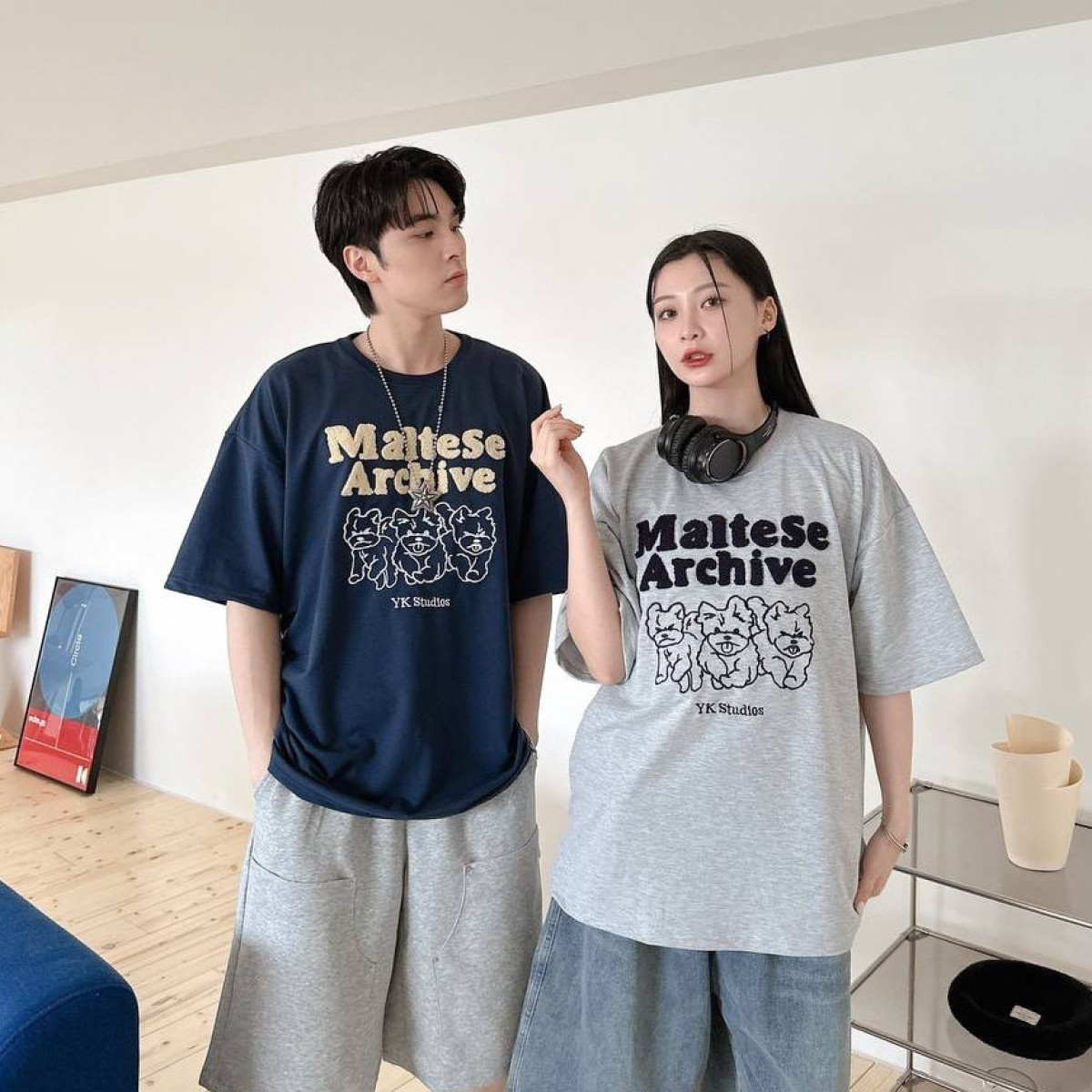 【超Q現貨】植絨刺繡馬爾濟斯短T