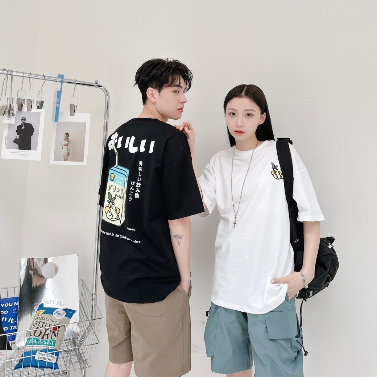 【現貨】日系柚子貓果汁短T