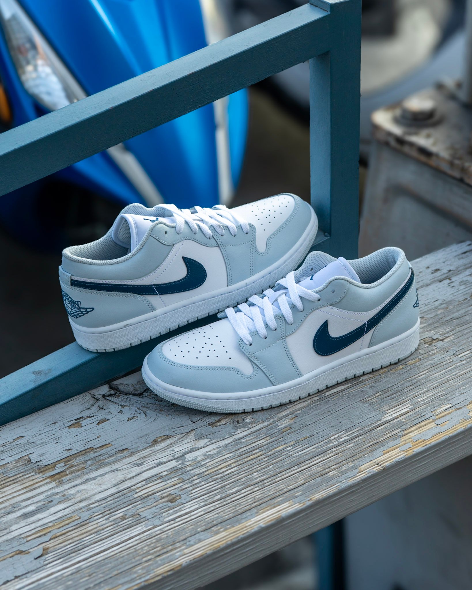 【高冷配色🧊】AIR JORDAN LOW 1 冰晶藍 男款｜553558-400