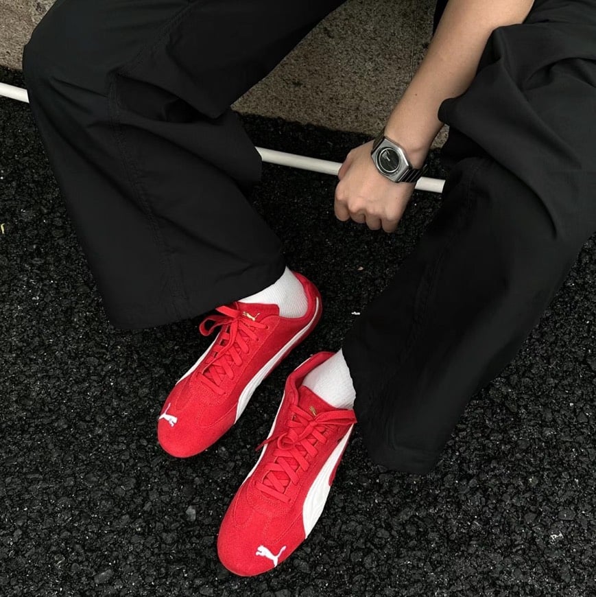 【現貨】PUMA SPEEDCAT OG 正紅 紅白 賽車鞋 復古 Rosé 朴彩英代言同款 男女鞋｜398846-02
