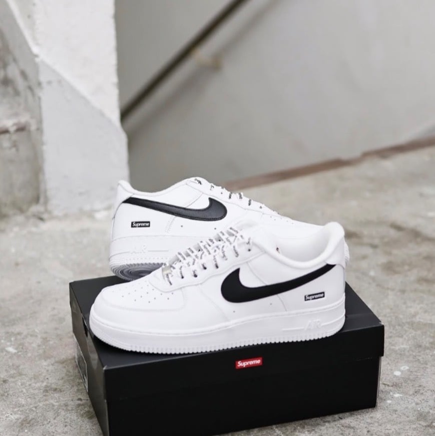 【爆款!限時接單】Supreme x Nike AIR FORCE 1 2025 25FW 聯名 白 低筒 復古休閒鞋｜CU9225-102