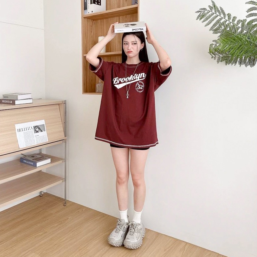 【SORONA® 涼感現貨】Brooklyn 52反車線造型印花短T