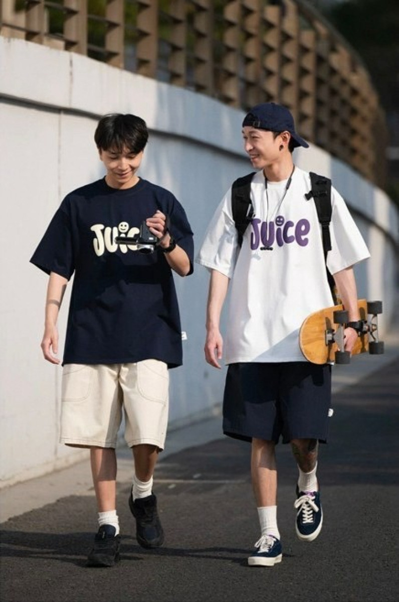 【現貨】JUICE笑臉印花短T