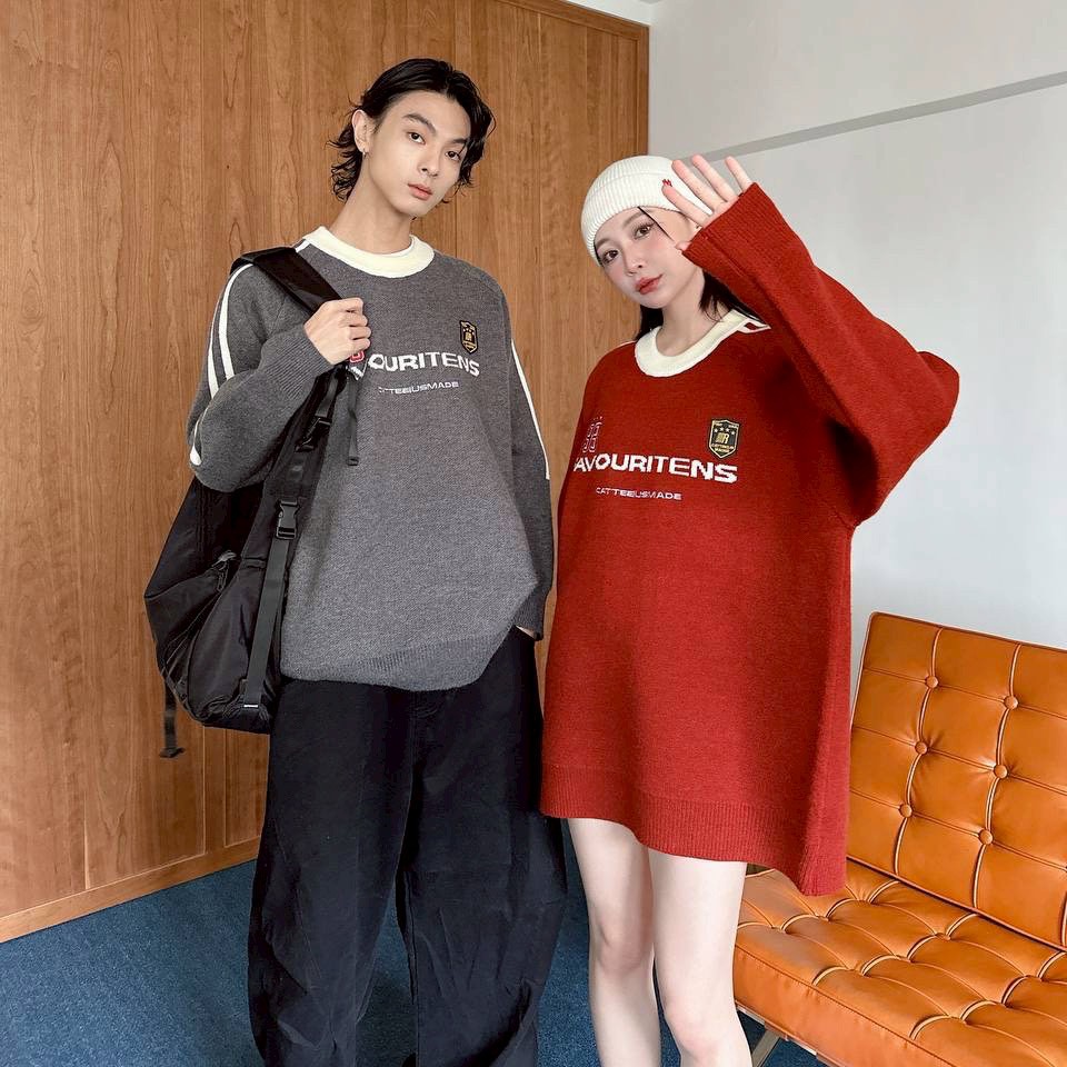 【現貨】FAVOURITENS 98撞色織帶毛衣