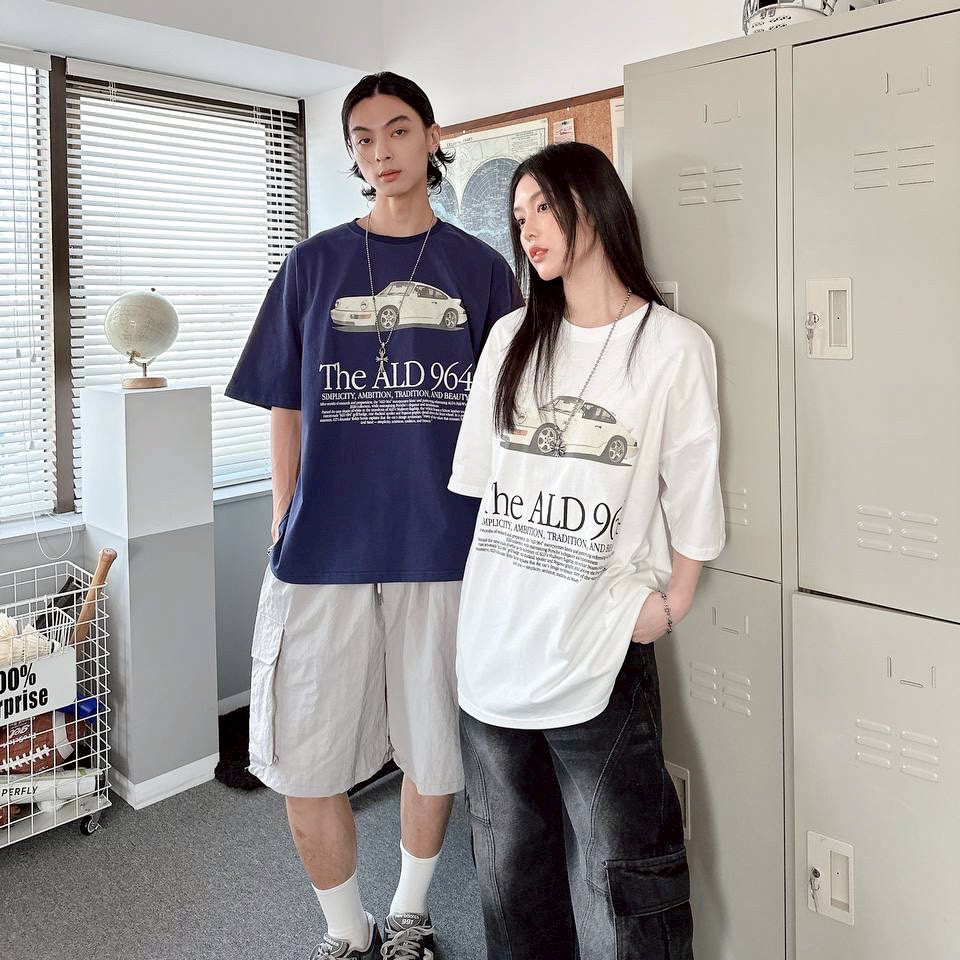 【現貨】The ALD 964復古跑車印花短T