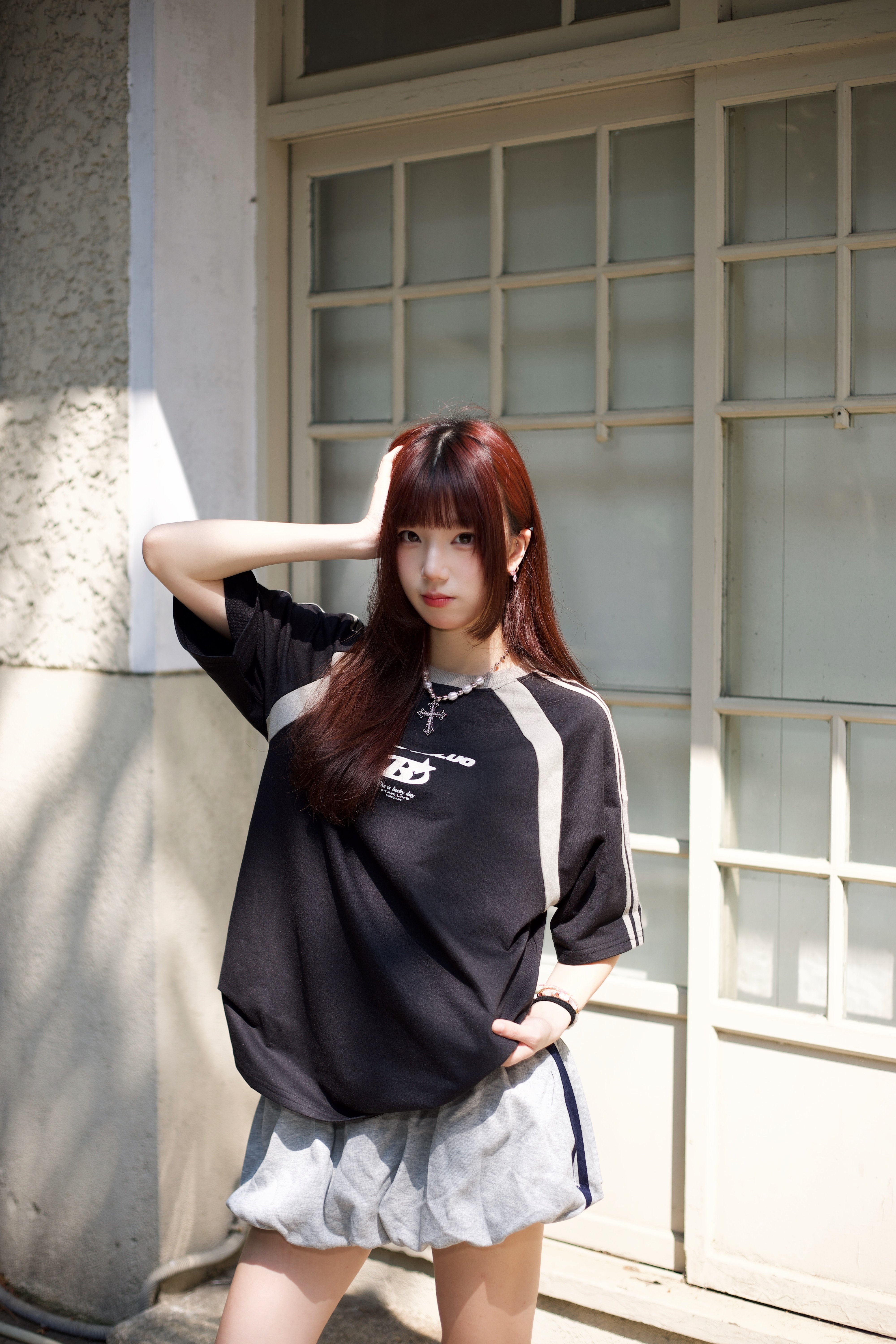 【現貨】BANG OUILUO拼接短T