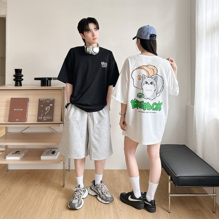 【現貨】BREADCAT貓咪麵包插畫風短T