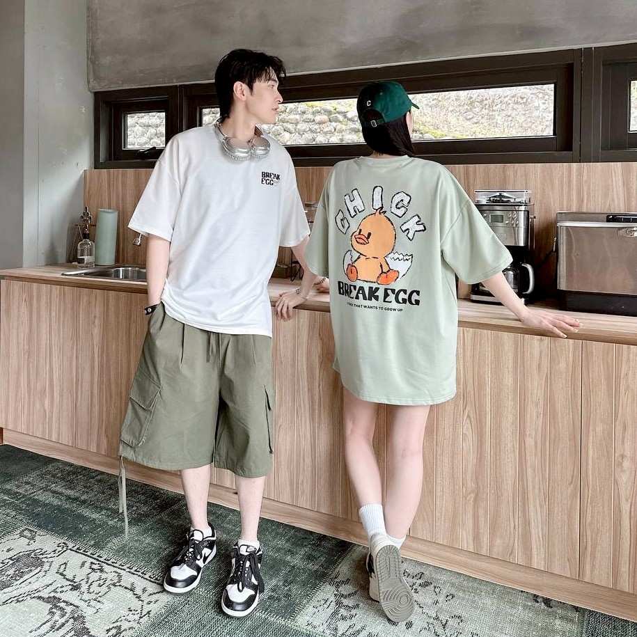 【現貨】CHICK蛋殼鴨塗鴉感短T