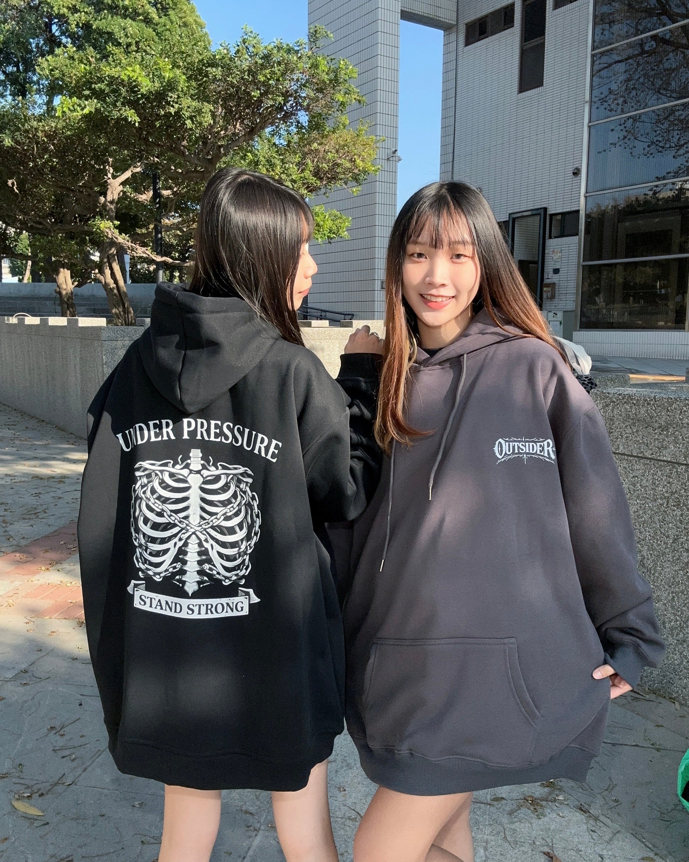 【狠貨新品現貨】鎖鏈肋骨牛奶絨帽T