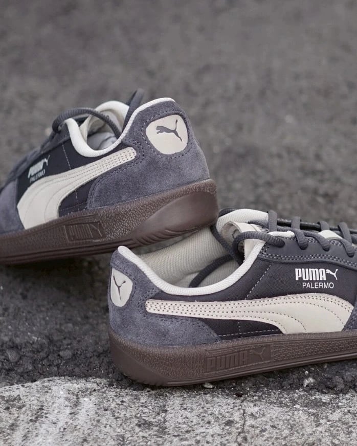 【限時折扣!新色登場】PUMA Palermo POP 水泥灰 碳灰 復古德訓鞋|403257-03