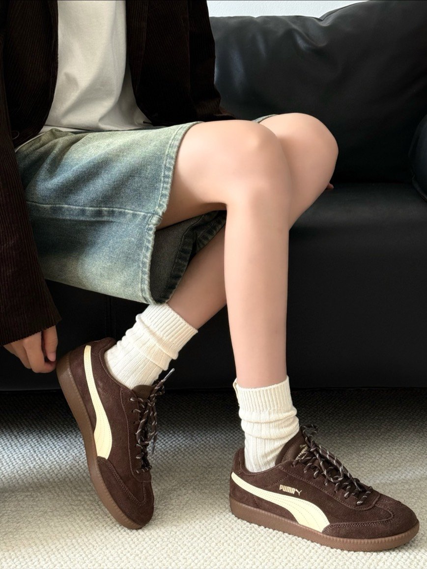 【新款!國外限定】Puma 9-T Suede 深棕摩卡 奶油摩卡 深咖 復古德訓鞋｜406756-01