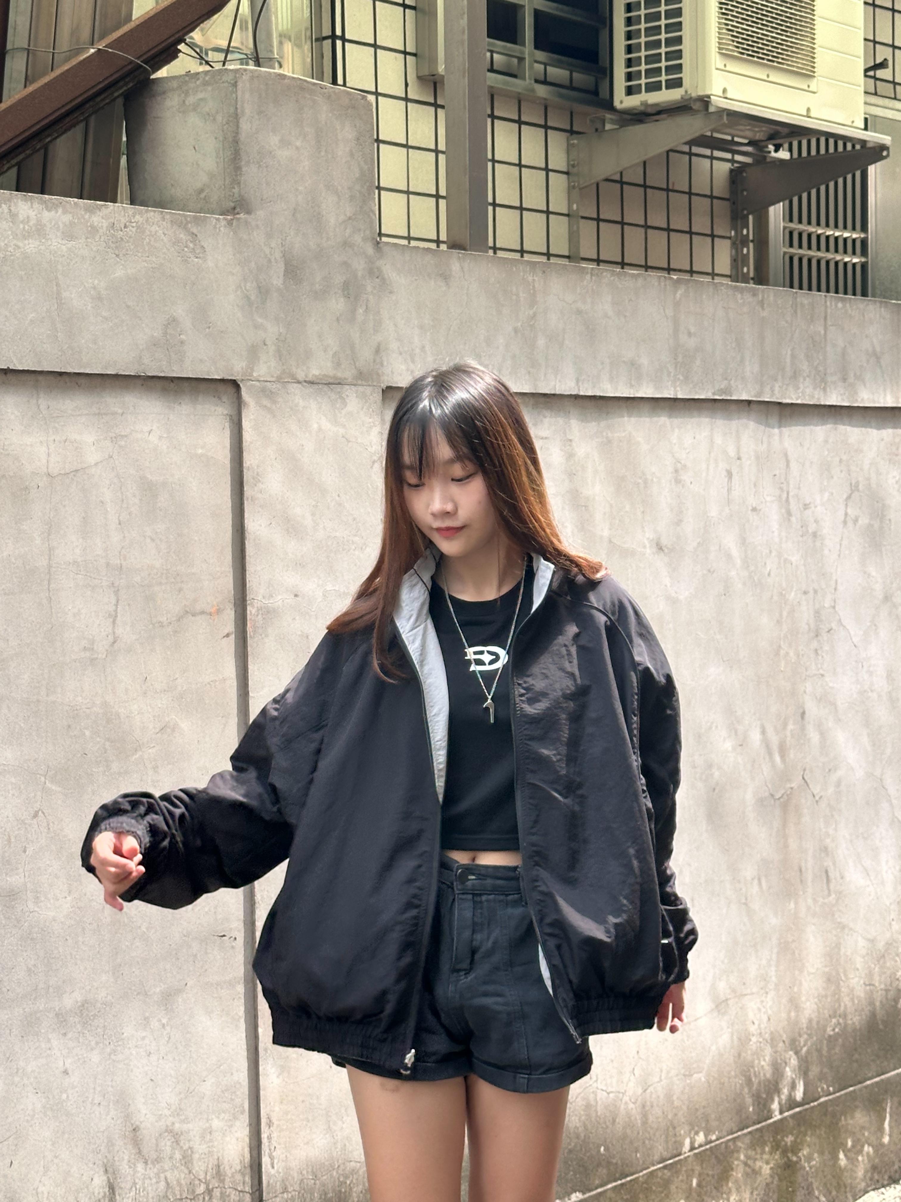 【街頭潮流新品】現代科技感雙面穿防風外套