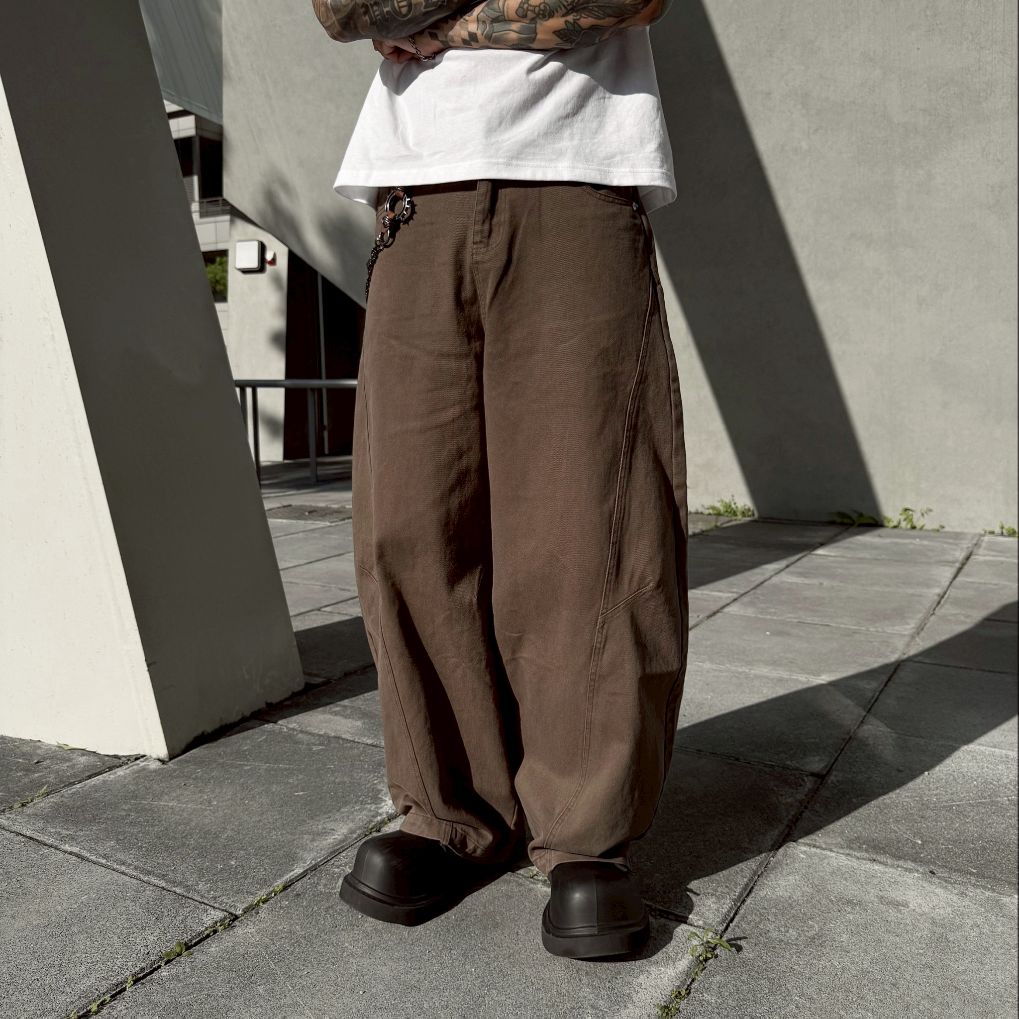 【現貨】百搭彎刀落地褲