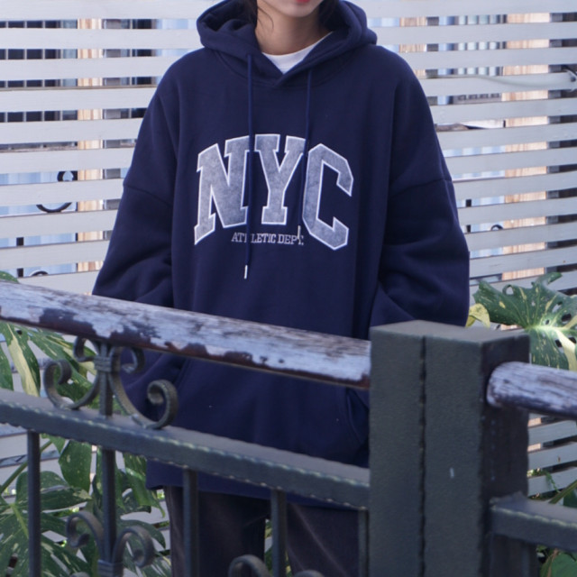 【現貨】NYC刺繡重磅帽T