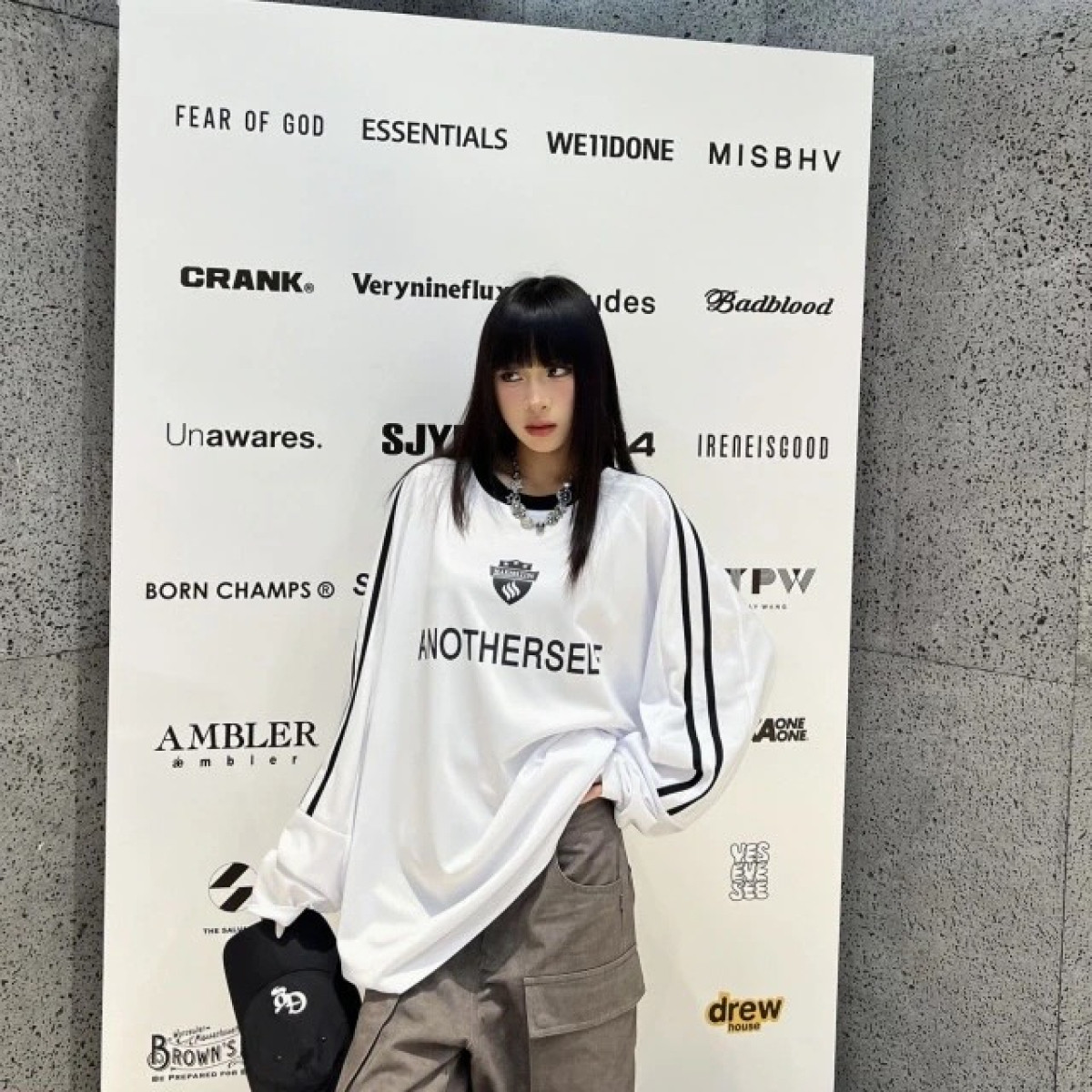 【現貨】雙線字母長袖球衣