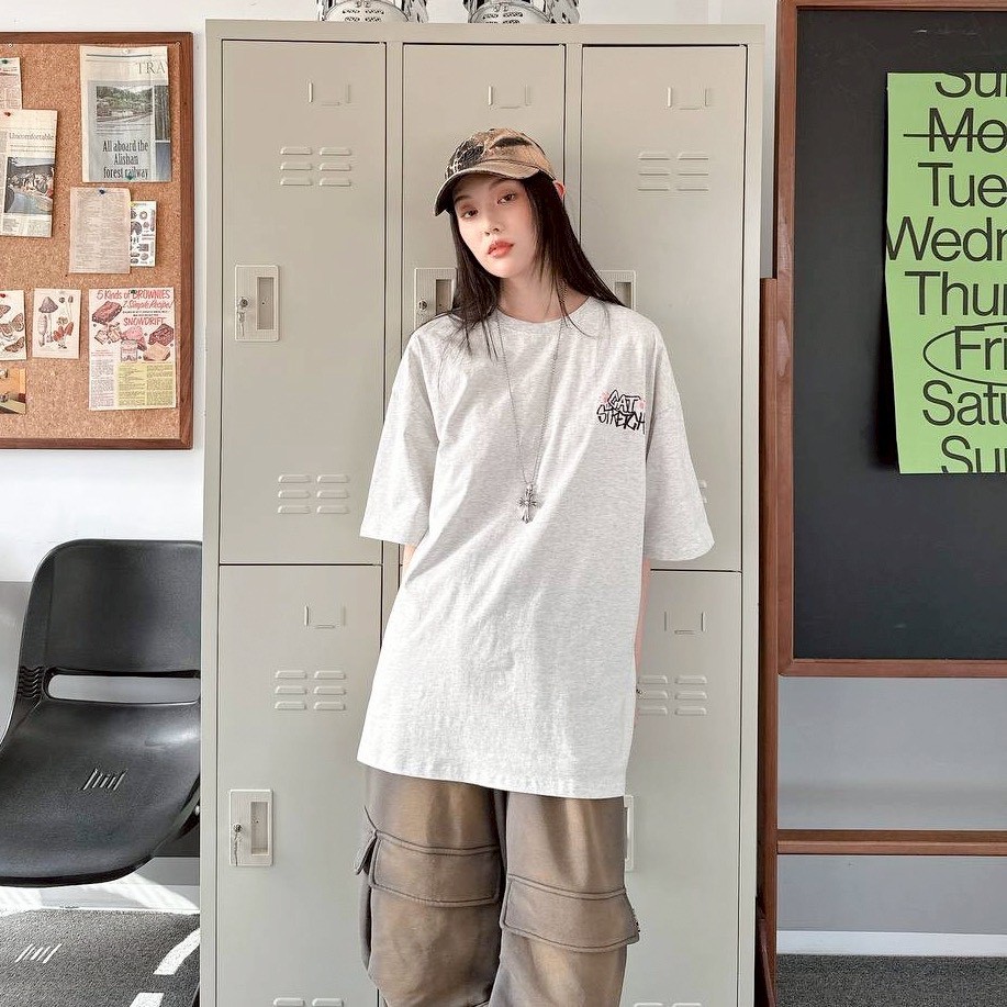 【現貨】CAT STRETCH貓咪伸展塗鴉感印花短T