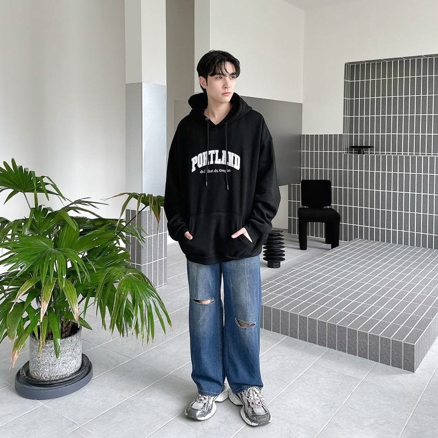 【現貨】PORTLAND刺繡帽T