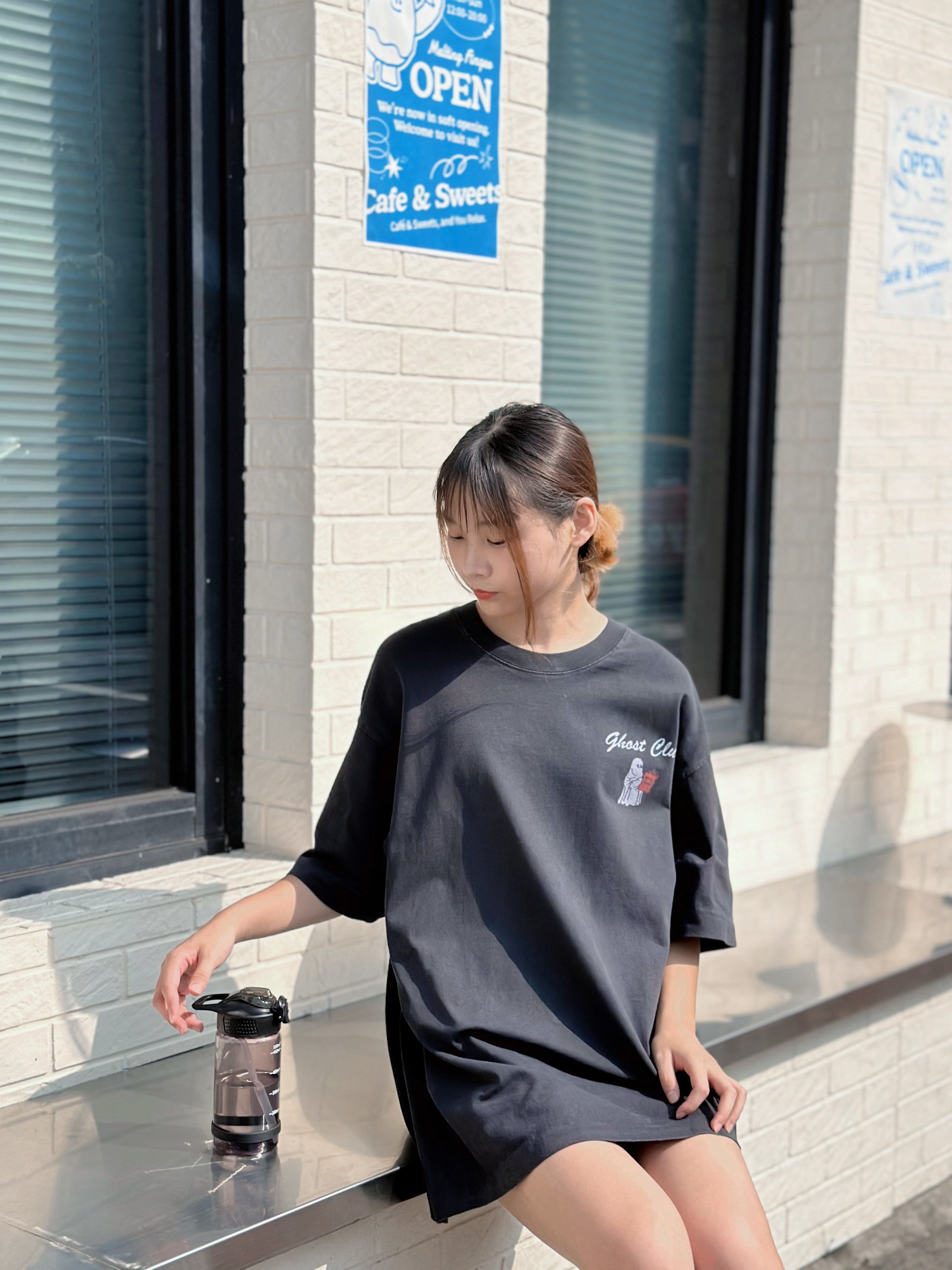 【爆款現貨再度重現】幽靈塗鴉做舊復古水洗T